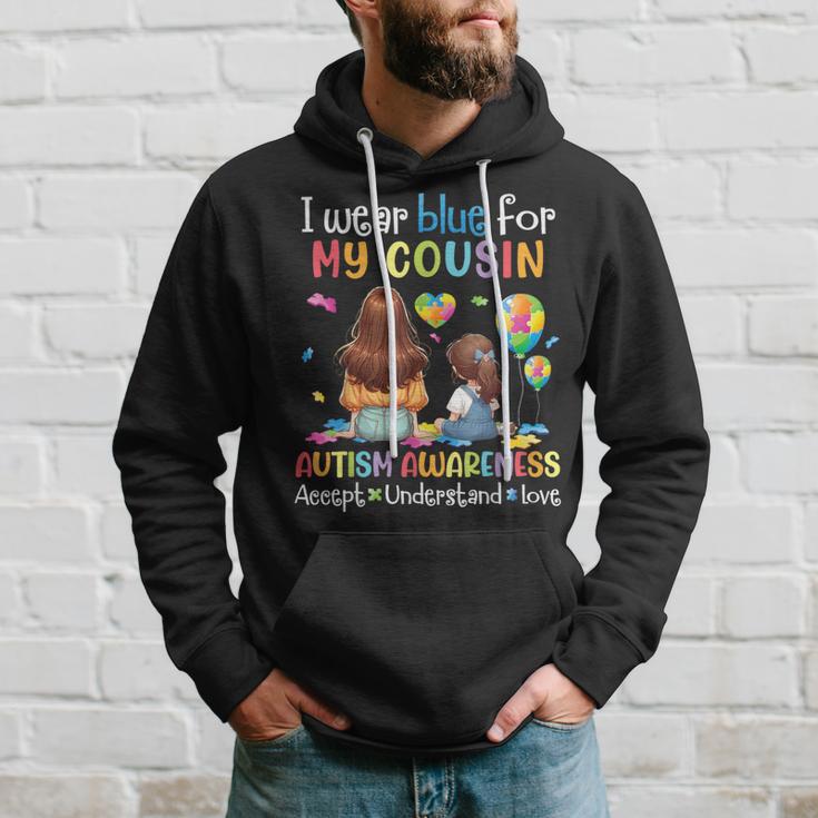 I Wear Blue For My Cousin Autism Accept Understand Love Hope Hoodie Gifts for Him