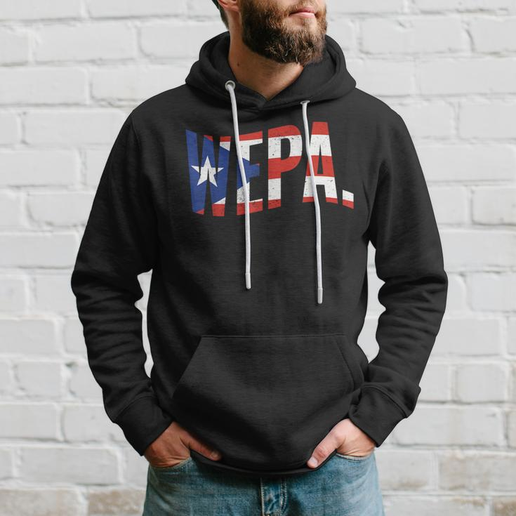 Wepa Proud Puerto Rican Latino Pride Latina Puerto Rico Flag Hoodie Gifts for Him
