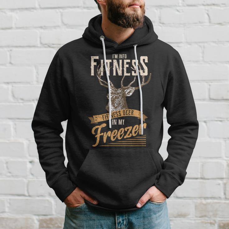 Whitetail Buck Deer Hunting Season I'm Into Fitness Hoodie Gifts for Him