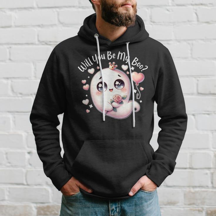 Will You Be My Boos Ghost Valentines Day Hoodie Gifts for Him