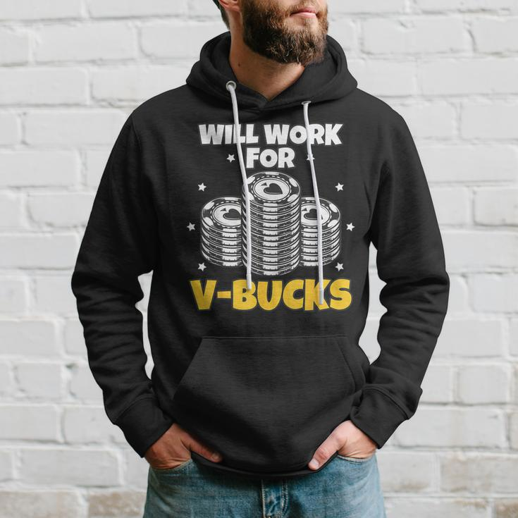 Will Work For Bucks V Gaming For Rpg Gamers Youth Hoodie Gifts for Him