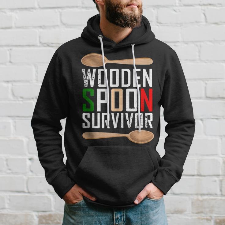 Wooden Spoon Survivor Native Italian Joke Hoodie Gifts for Him