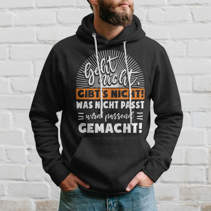 Work With Was Nicht Fitst Wird Matchend Macht Hoodie Geschenke für Ihn