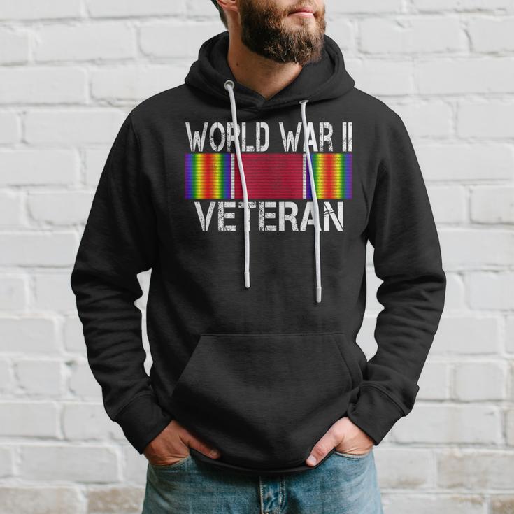 World War Ii Veteran Us Military Service Vet Victory Ribbon Hoodie Gifts for Him