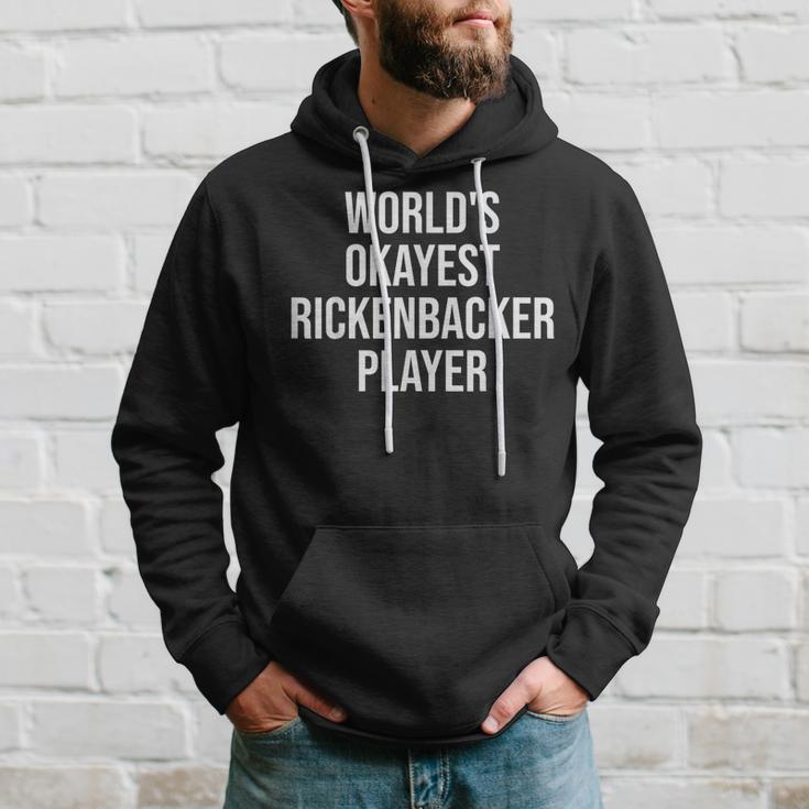 World's Okayest Rickenbacker Player Guitar Hoodie Gifts for Him