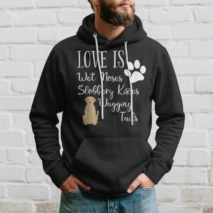 Yellow Labrador Retriever Dog Love Lab Drawing Saying Hoodie Gifts for Him