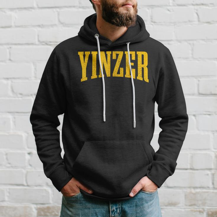 Yinzer Code Pittsburgh Pennsylvania Pa Pride Yellow Yinz Hoodie Gifts for Him