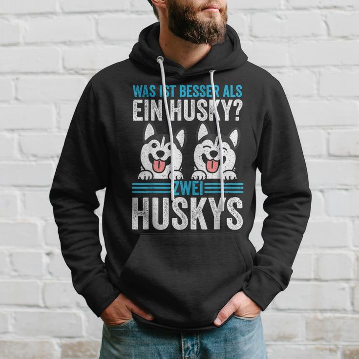 Zwei Husky Dog Husky Hoodie Geschenke für Ihn