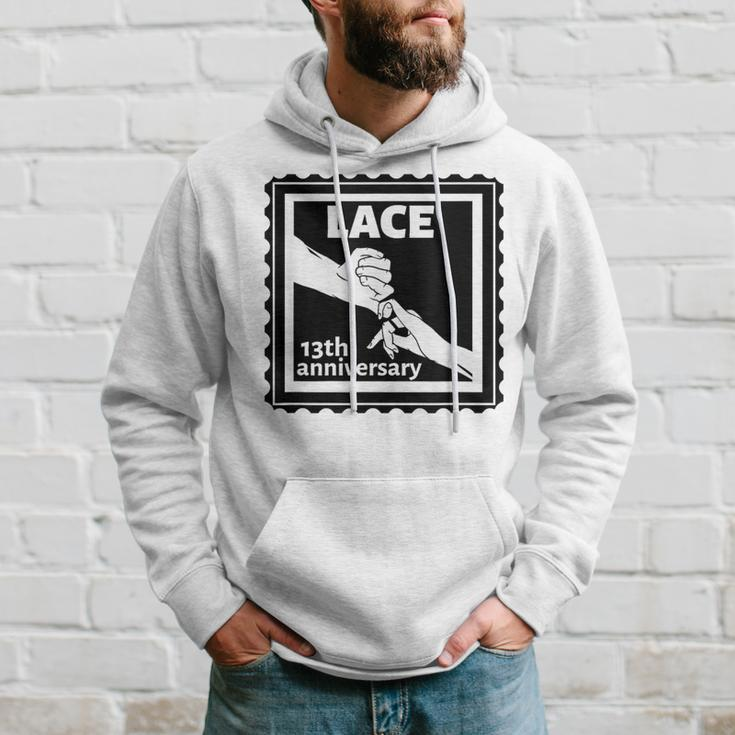 13Th Wedding Anniversary Traditional Lace Hoodie Gifts for Him