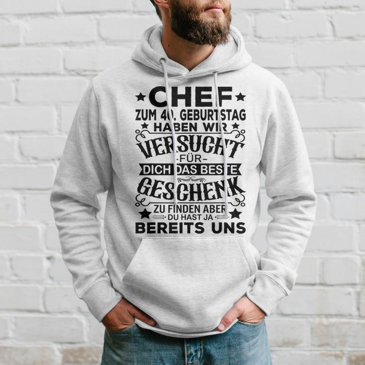 40Th Birthday Chef Für Dich Das Beste 40 Jahre Gray Hoodie Geschenke für Ihn