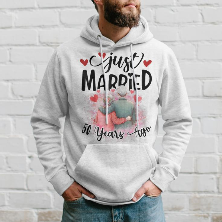 50Th Wedding Anniversary Just Married 50 Years Ago Couple Hoodie Gifts for Him