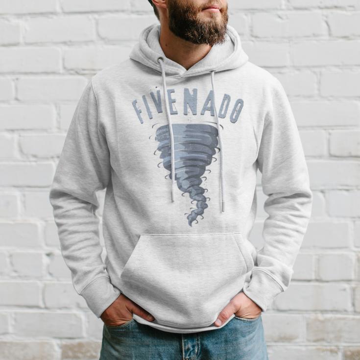 5Th Birthday Tornado Turning Five Fivenado Hoodie Gifts for Him