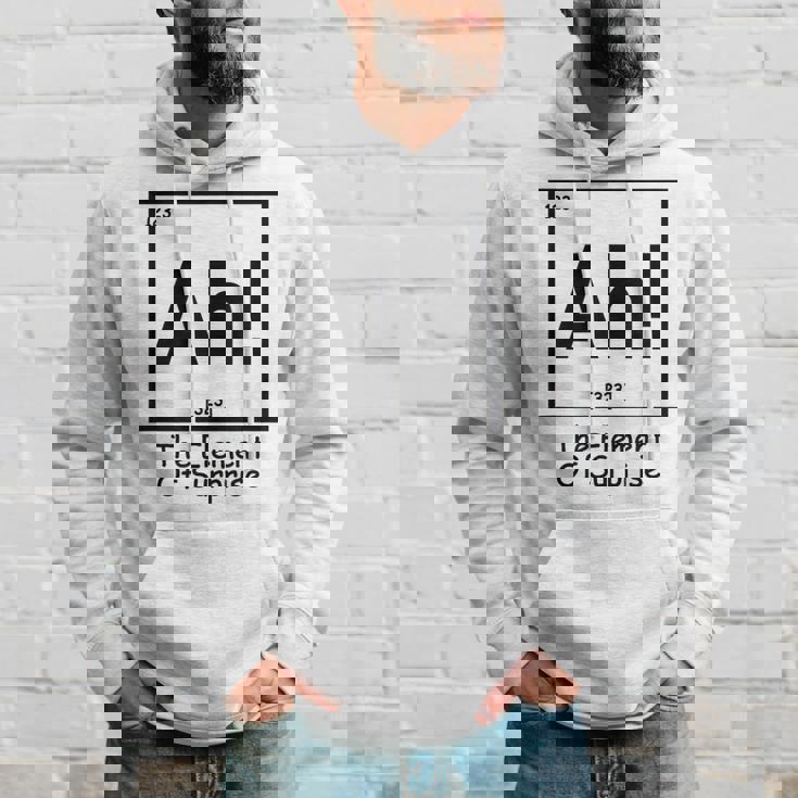 Ah The Element Of Surprise Chemistry Science Humor Hoodie Gifts for Him