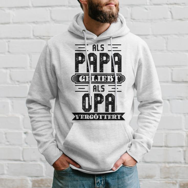 Als Papa Geliebt Als Opaergöttert Grossvater Sprüche Kapuzenpullover Geschenke für Ihn