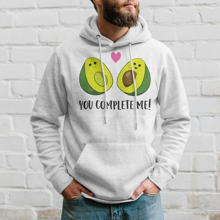 Avocado You Complete Me Vegan Partner Look Avocado Hoodie Geschenke für Ihn