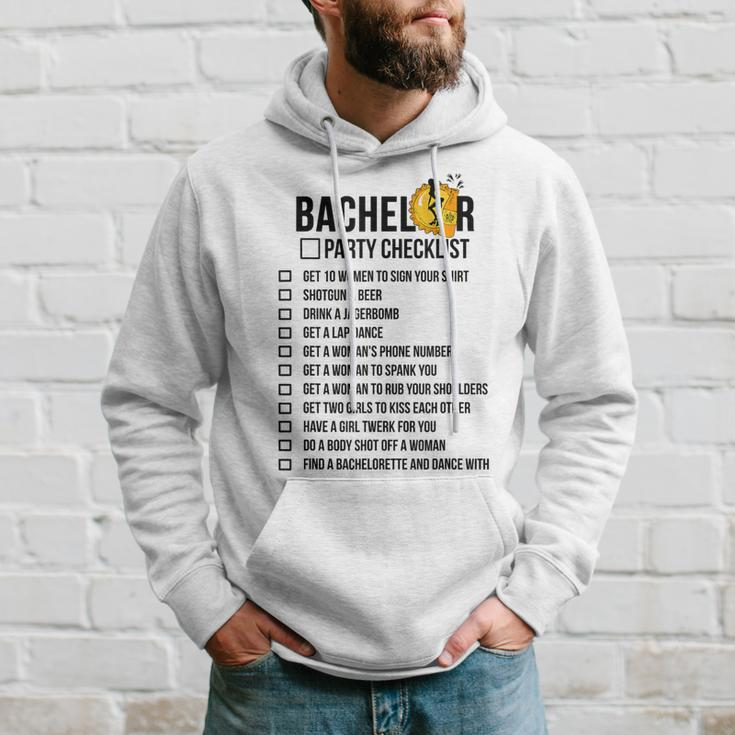 Bachelor Party Check List Hoodie Gifts for Him