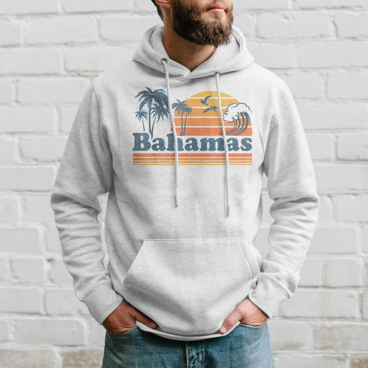 Bahamas Beach Summer Vacation Sunset Vintage 70'S Retro Hoodie Gifts for Him
