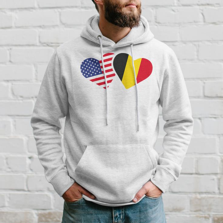 Belgium Usa FlagHeart Belgian Americans Love Cute Hoodie Gifts for Him