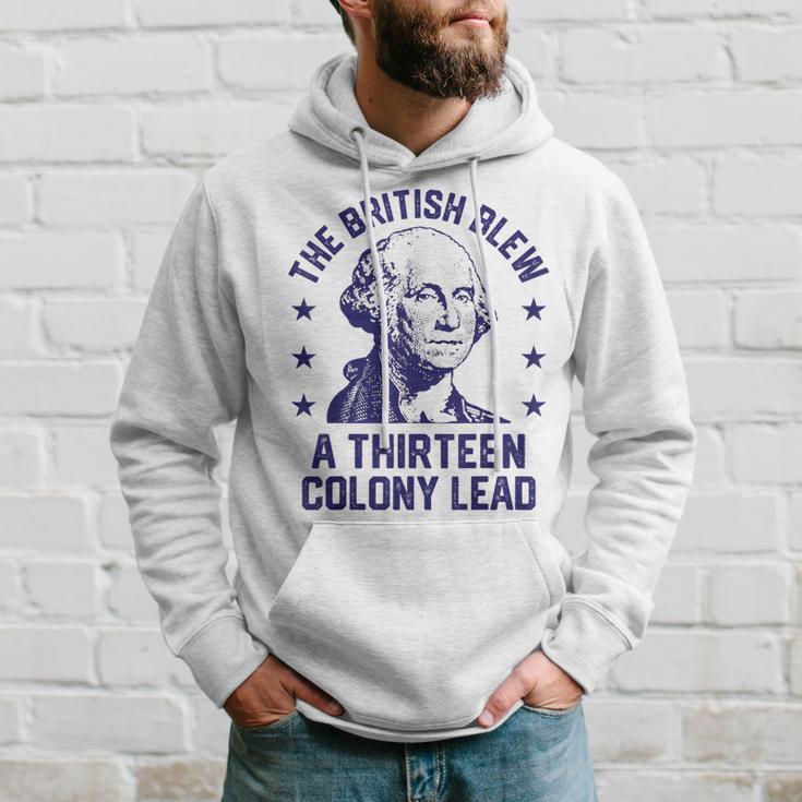 The British Blew A 13 Colony Lead Retro Us George Washington Hoodie Gifts for Him