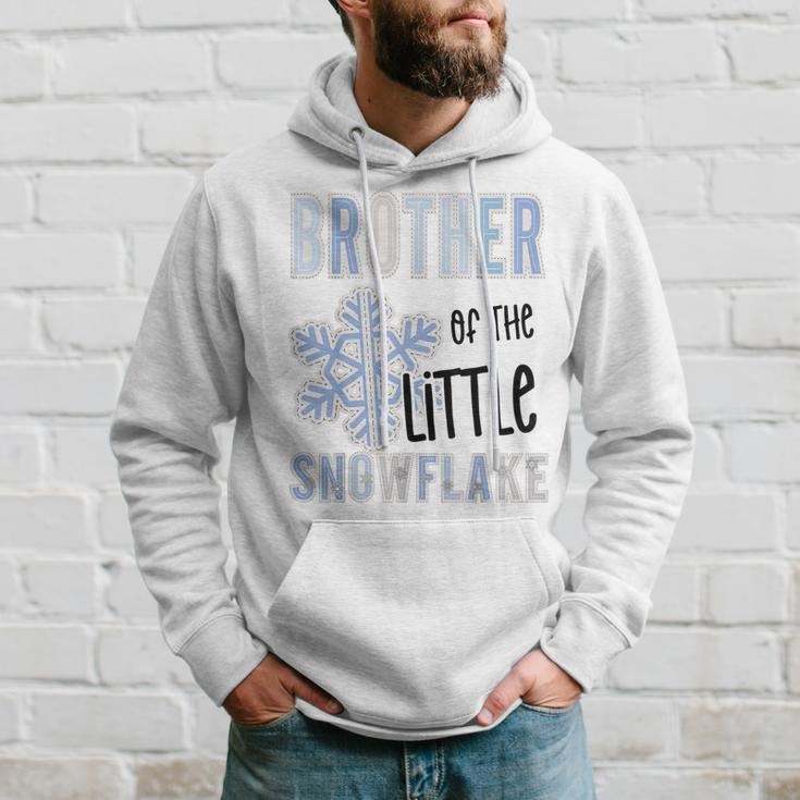 Brother Of Little Snowflake Christmas Winter Baby Shower Boy Hoodie Gifts for Him