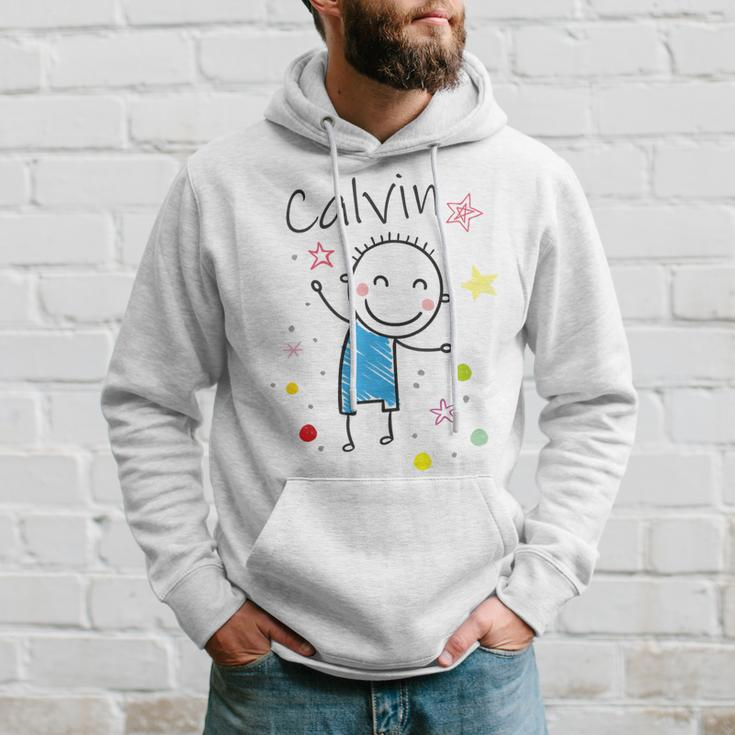 Cartoon Charakter Hoodie für Kinder, Calvin Design mit Sternen & Glitzer Geschenke für Ihn