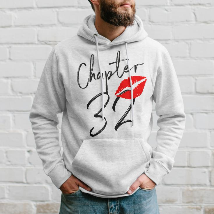 Chapter 32 Years Lips Love 32 Nd Birthday Born In 1989 Hoodie Gifts for Him