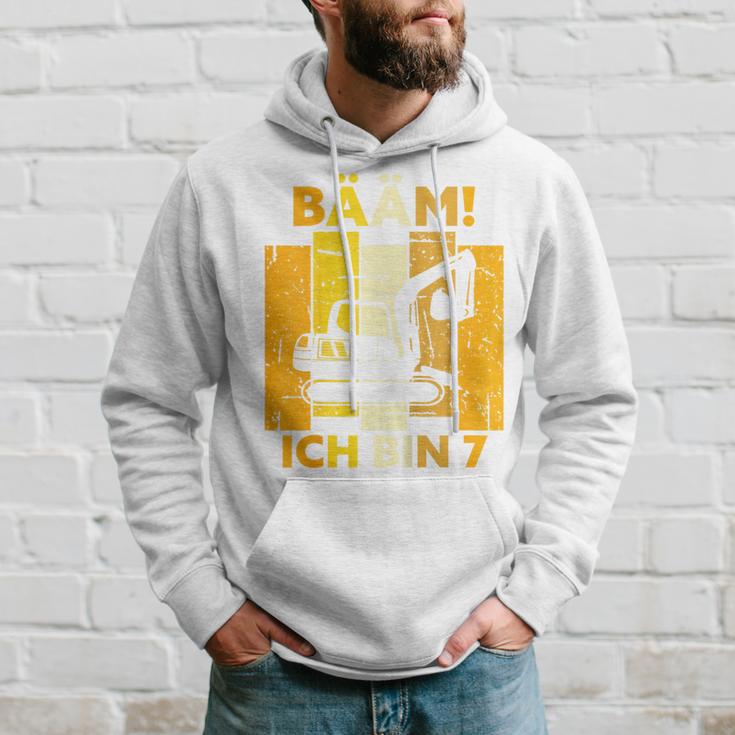 Children's Bäm Ich Bin 7 Sieben Jahre Boy 7Th Birthday Digger Hoodie Geschenke für Ihn