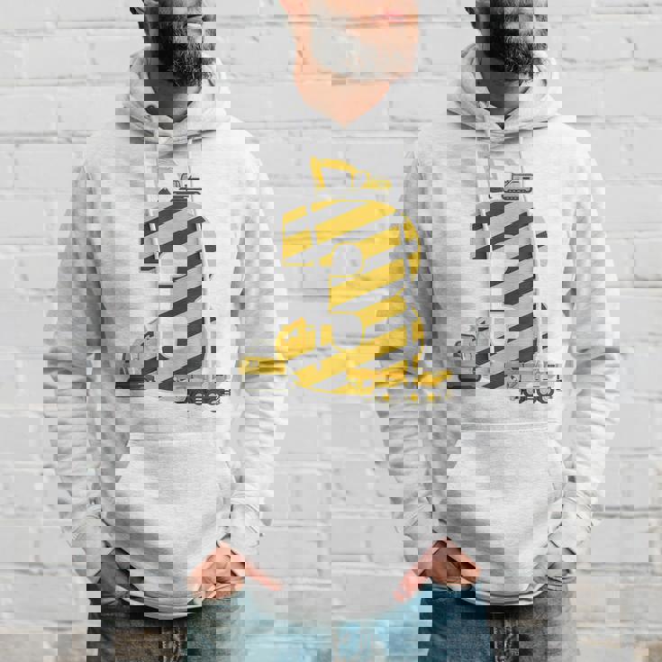 Children's Digger 3Rd Birthday Boy Ich Bin Schon 3 Jahre Hoodie Geschenke für Ihn
