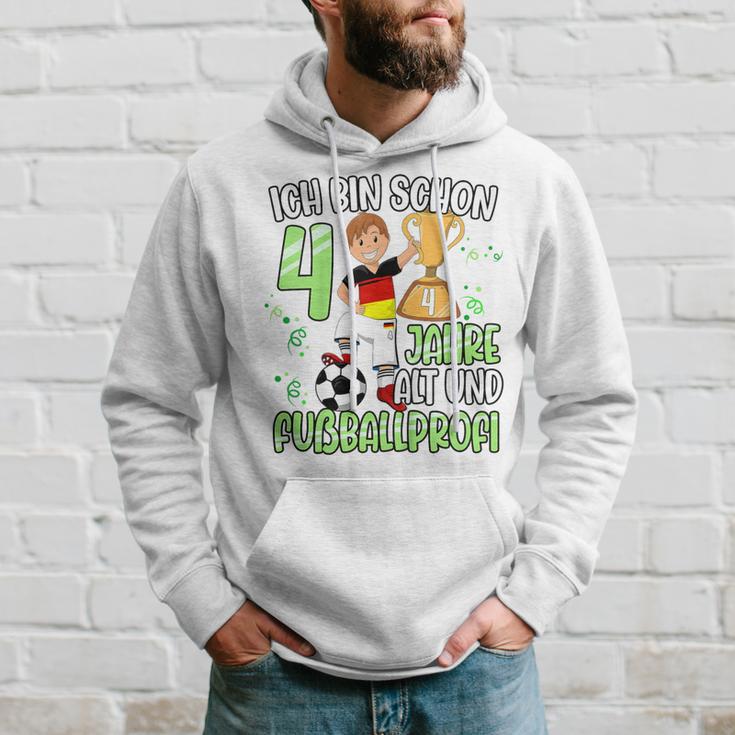 Children's Football Boy 4Th Birthday Ich Bin Schon 4 Jahre 80 Hoodie Geschenke für Ihn