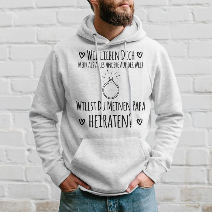 Children's Willst Du Meine Papa Marrate Kapuzenpullover Geschenke für Ihn