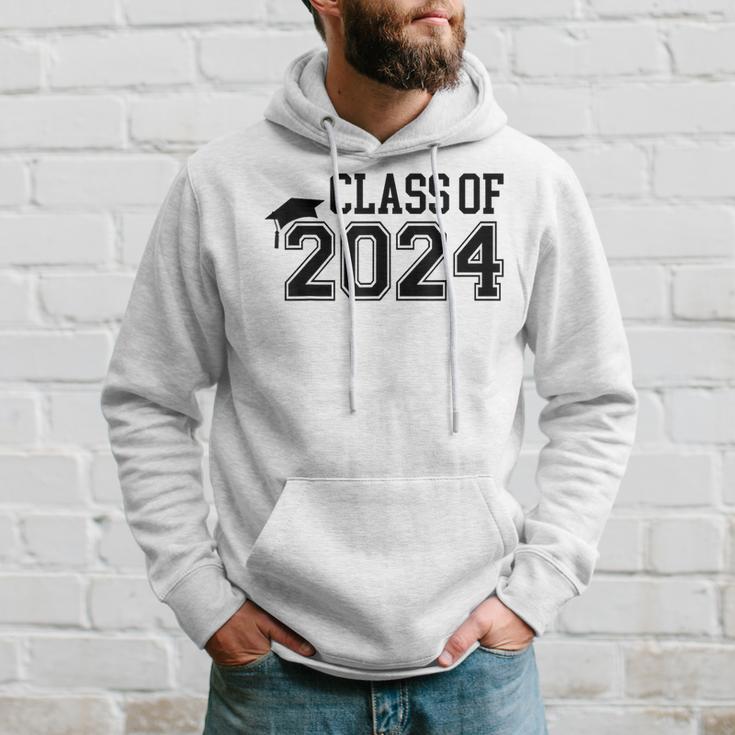 Class Of 2024 High School Senior Graduation Cap Varsity Hoodie Gifts for Him