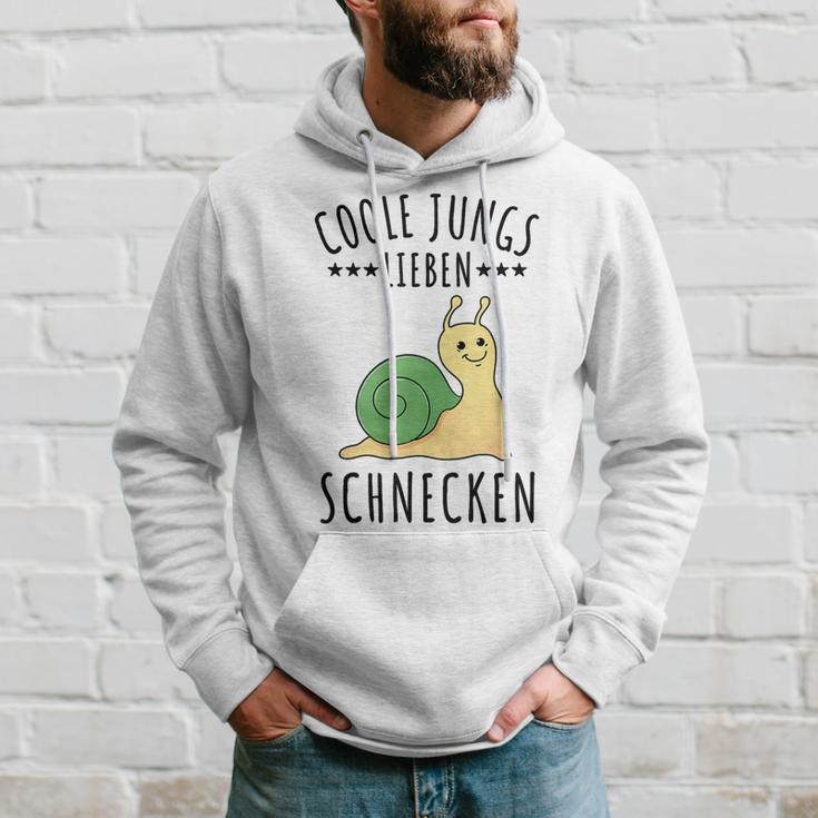 Coole Jungs Lieben Schnecken Geschenk Hoodie Geschenke für Ihn