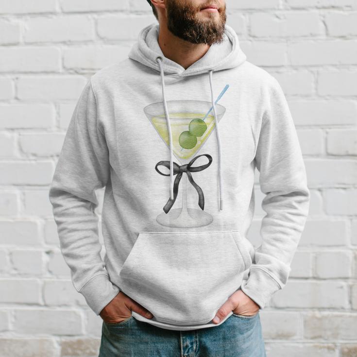 Coquette Bow With Martini Coquette Aesthetic Hoodie Gifts for Him