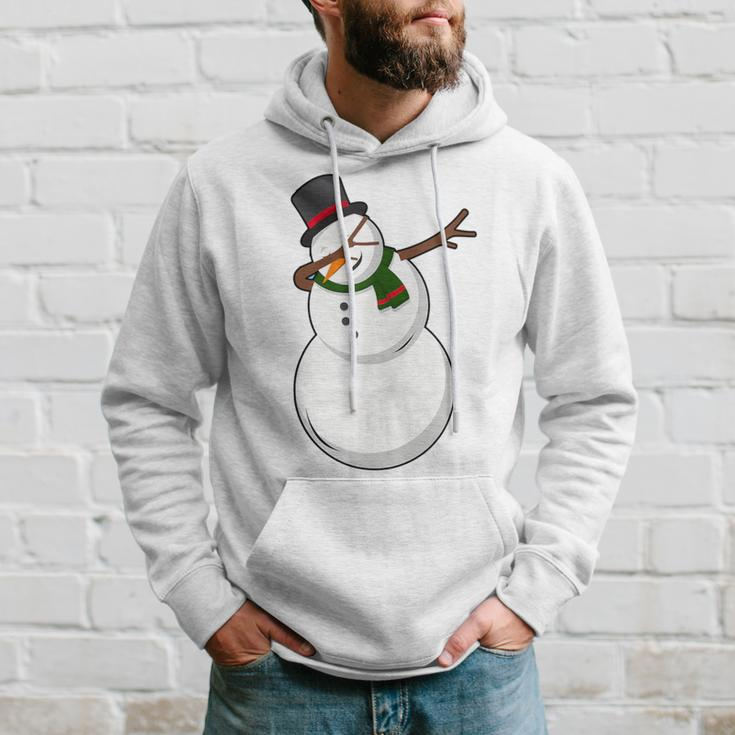 Dabbing The Dobby Snowman Holiday Christmas Hoodie Gifts for Him