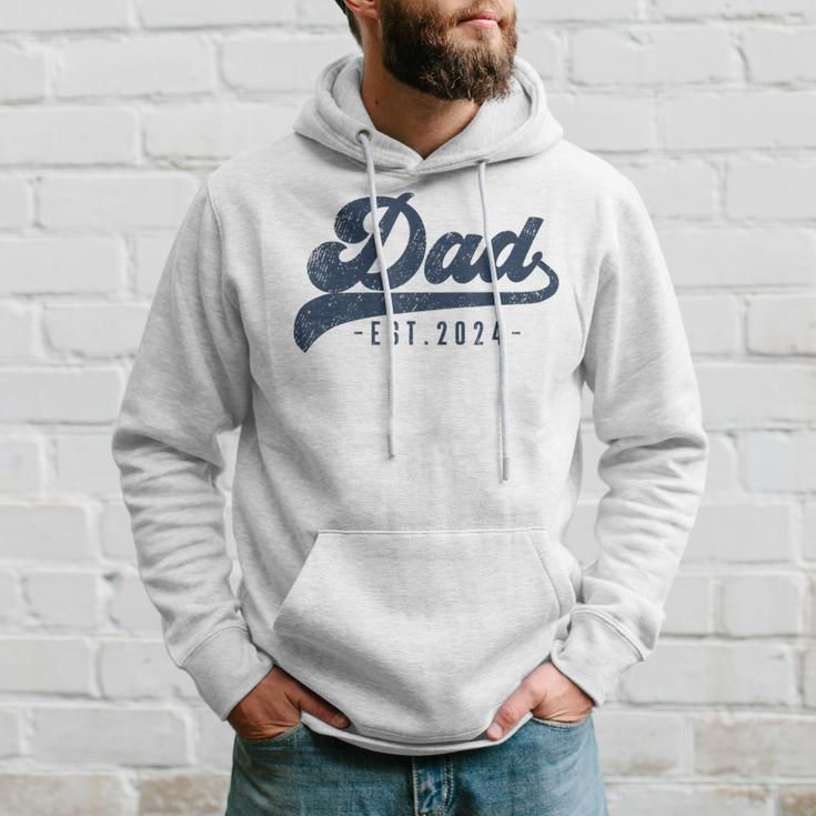 Dad Est 2024 Dad To Be New Daddy Hoodie Gifts for Him