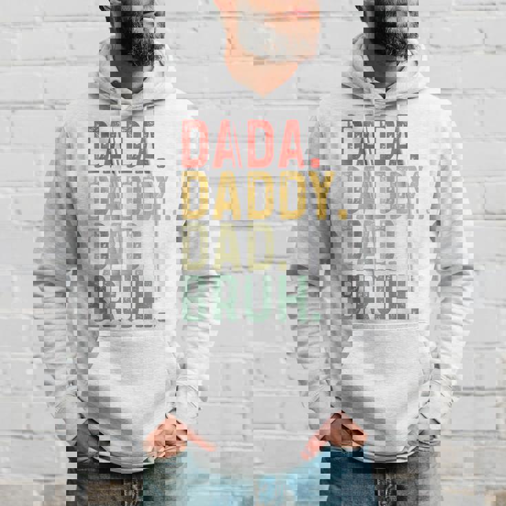 Dada Daddy Dad Bruh Father's Day Proud Dad Grandpa Hoodie Gifts for Him
