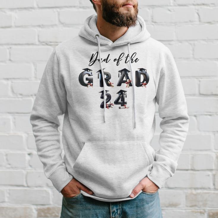 Damen Papa Der Graduate Classon 2024 Mit-Ausschnitt Kapuzenpullover Geschenke für Ihn