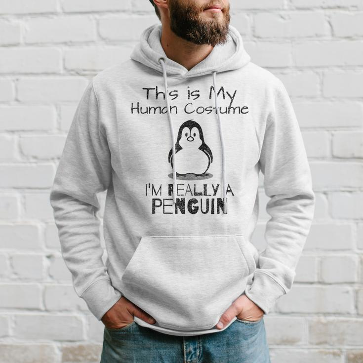 Das Ist Mein Menschkostüm Ich Bin Wirklich Ein Penguin Hoodie Geschenke für Ihn