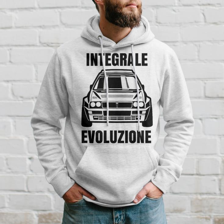 Delta Integrale Evoluzione Rally Auto White S Hoodie Geschenke für Ihn