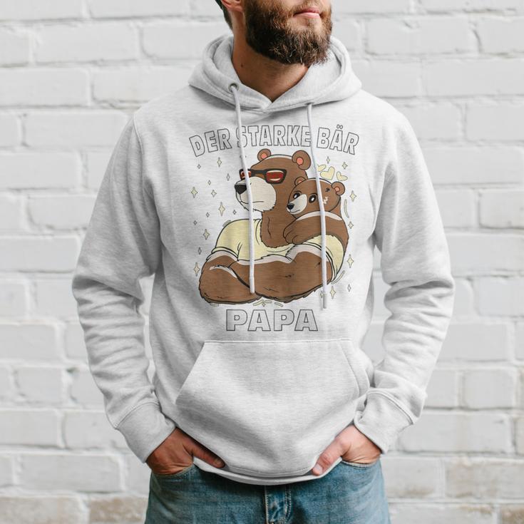 Der Starke Bär Papaatertag Männertag Bärater Papa Raglan Kapuzenpullover Geschenke für Ihn