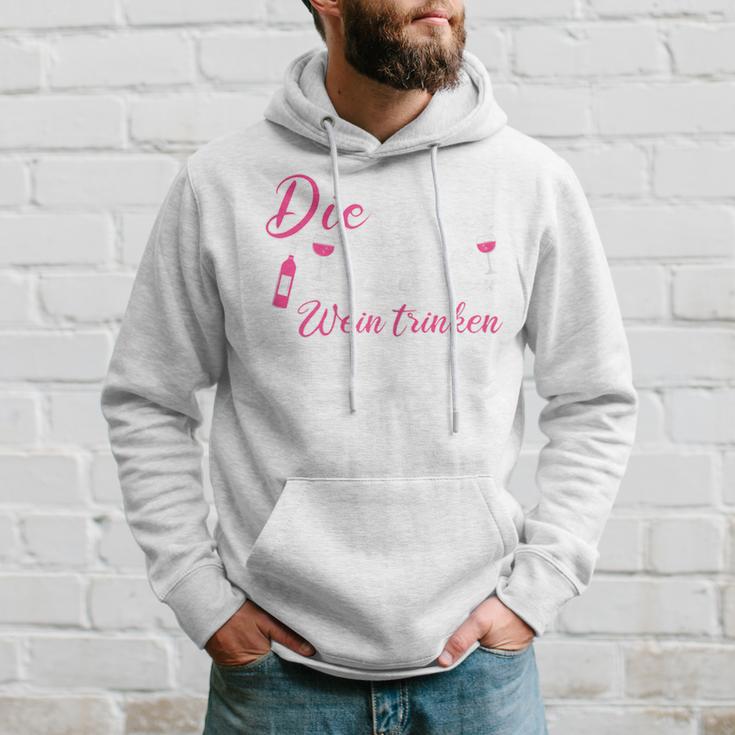 Die Tut Nix Die Will Nur Wein Trinken Kapuzenpullover Geschenke für Ihn