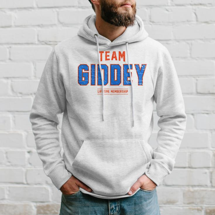 Distressed Team Giddey Proud Family Surname Last Name Hoodie Gifts for Him