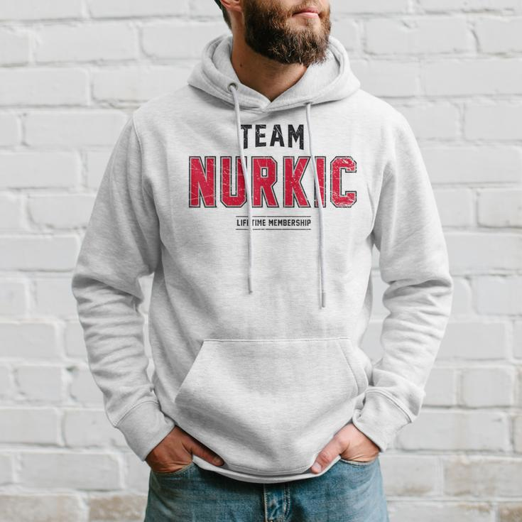 Distressed Team Nurkic Proud Family Surname Last Name Hoodie Gifts for Him