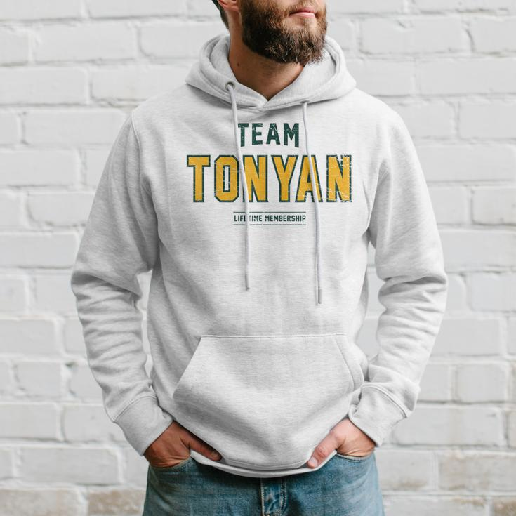 Distressed Team Tonyan Proud Family Surname Last Name Hoodie Gifts for Him