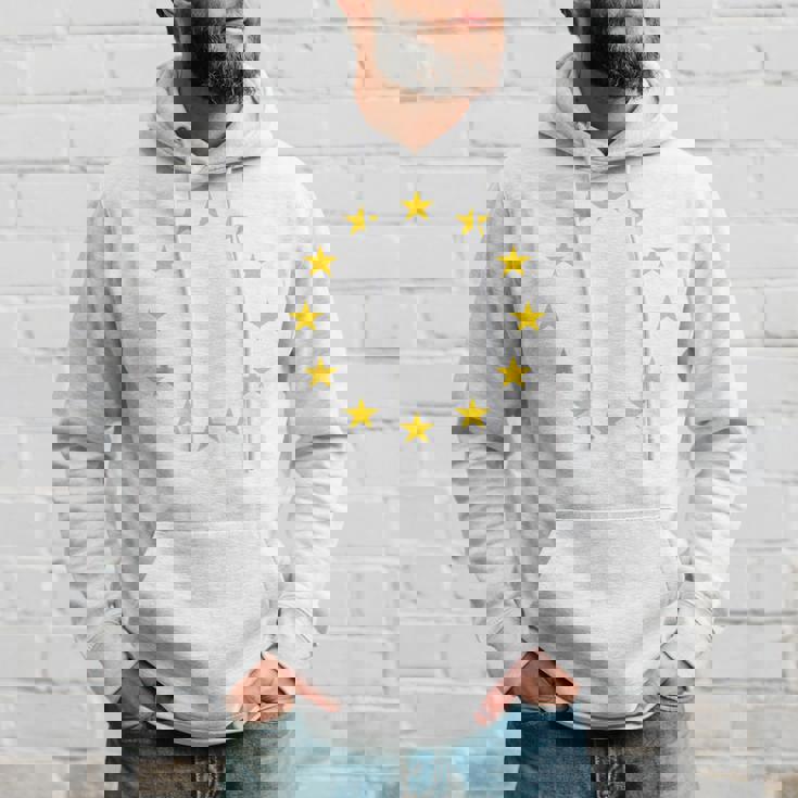Eu Flag Europe European Union Blue Yellow Stars Hoodie Gifts for Him