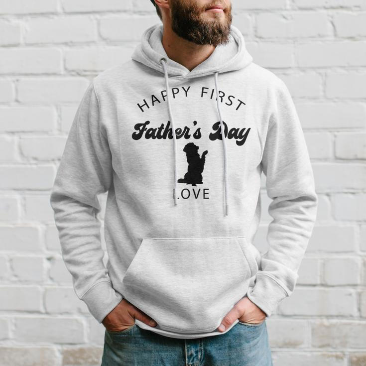 Father's Day Golden Retriever Pregnant Wife Baby Born Dog Hoodie Gifts for Him