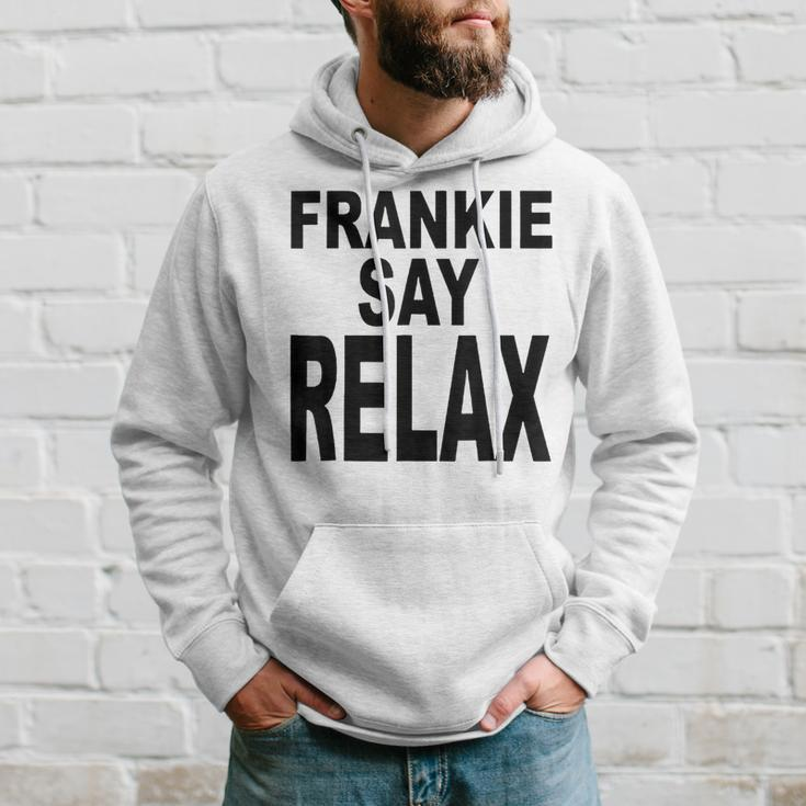 Frankie Say Relax Retro Vintage Style Blue Hoodie Geschenke für Ihn