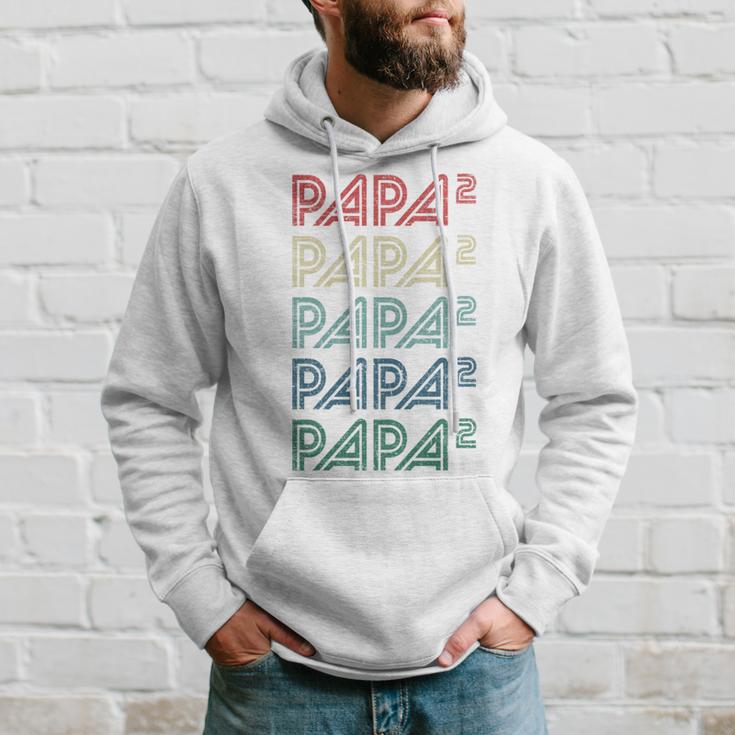 Für Papa Zur Geburt Zweites Kind Papa Hoch 2 Kapuzenpullover Geschenke für Ihn