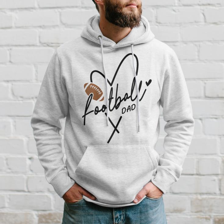 Fußball Papa Für Ihn Männer Familie Matching Spieleratertag Raglan Kapuzenpullover Geschenke für Ihn