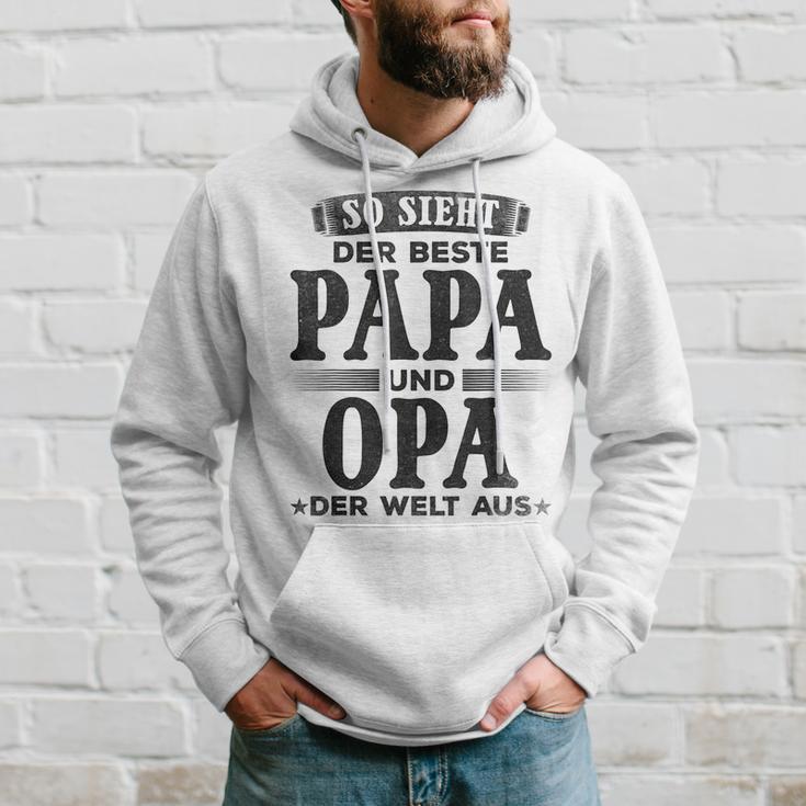 Grandfather Opa So Ssieht Der Beste Papa Und Opa Der Welt Kapuzenpullover Geschenke für Ihn